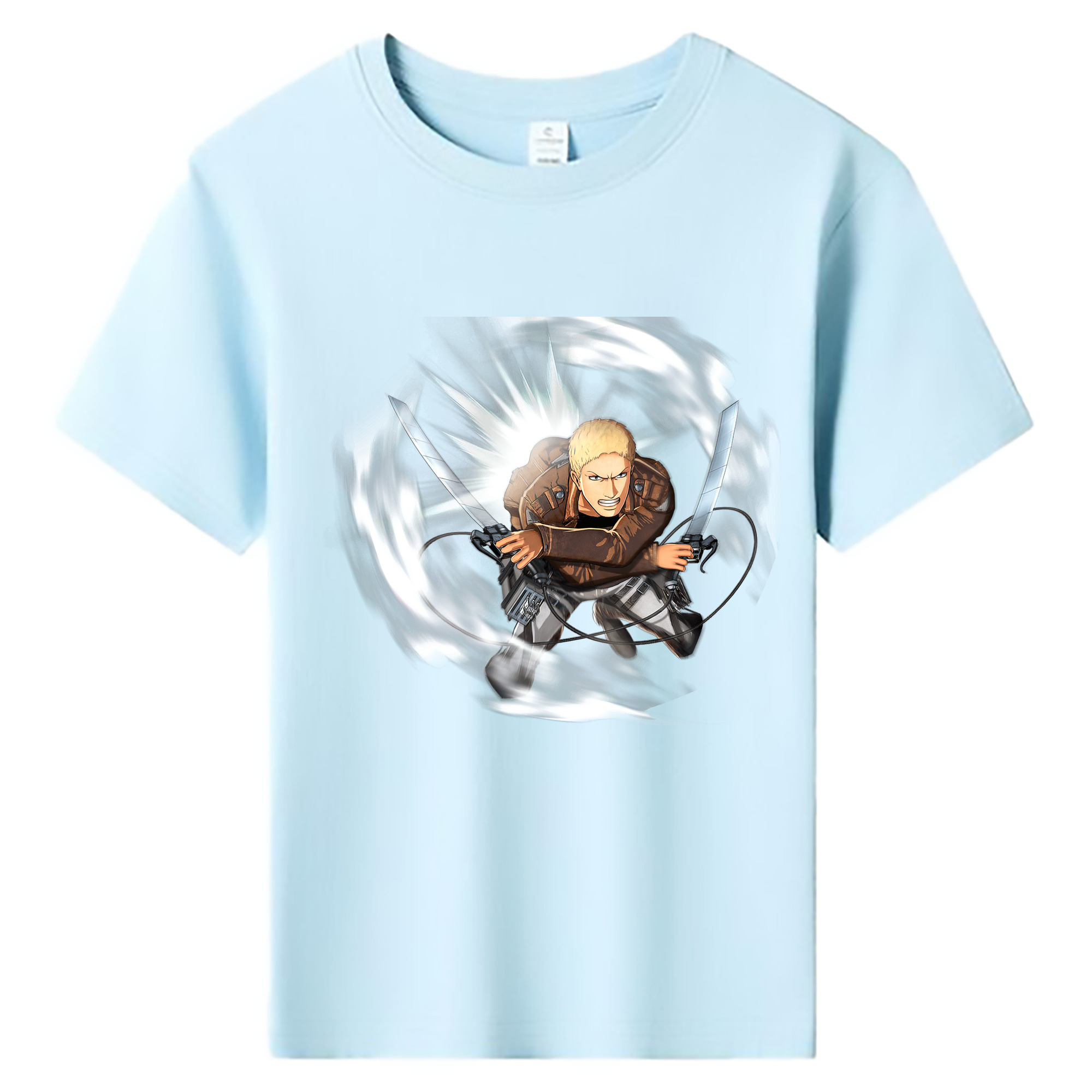 （画像用） 進撃の巨人 ライナー・ブラウン Attack on Titan Reiner Braun 綿100％キッズTシャツ（フロントプリント）